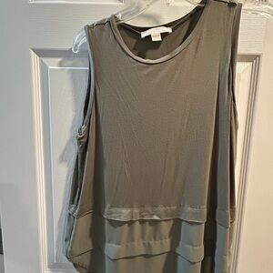 Michael Kors Olive Layered Tank Top